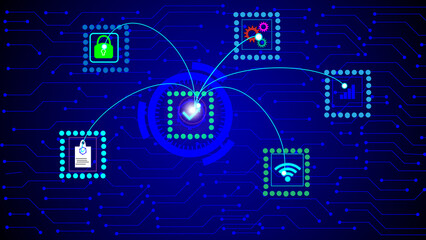 Circuit board technology processing computing data storage networking.