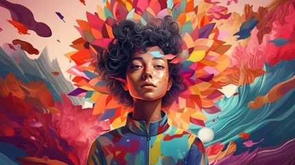 bright Abstract watercolor drawing © Tremens Productions