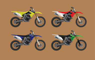 Sport motorcycle moto technic drawing. vector icon