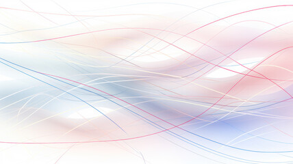 Delicate Pastel Lines on White Background