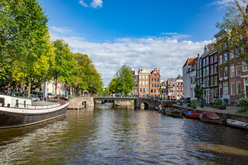 Les canaux d'Amsterdam, Pays-Bas, Europe
