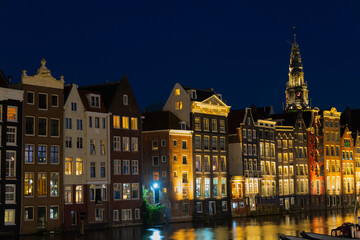 Les canaux d'Amsterdam, Pays-Bas, Europe