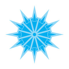Obraz premium Snow flake vector icon