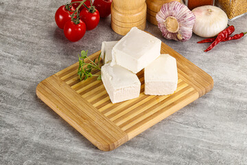 Greek traditional organic feta cheese