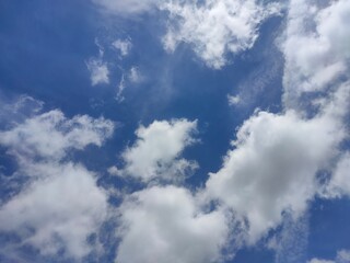 blue sky with clouds