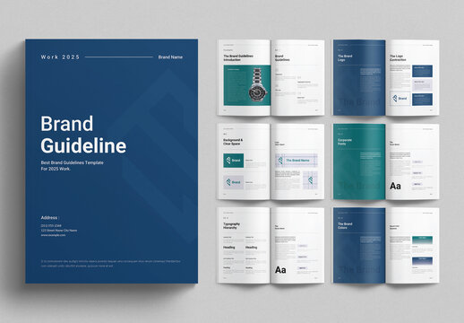 Brand Guidelines Template Brochure Design Layout