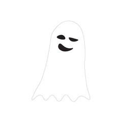 vector flat halloween ghost