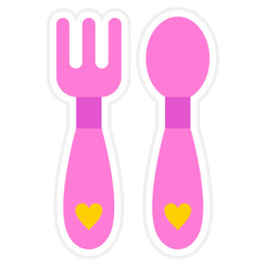Baby cutlery Icon