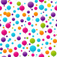 Colorful splashes on white background repeat pattern