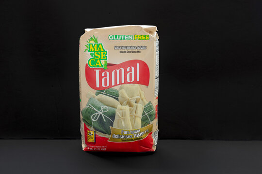 Calgary, Alberta, Canada. Sep `15, 2023. A Maseca Tamal Instant Corn Masa package with 1.8kg of product.