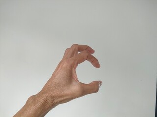 hands of the person