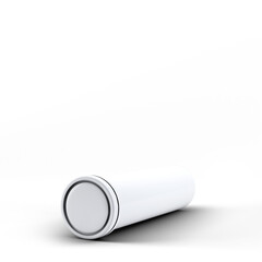 White tube for effervescent tablets or vitamins.