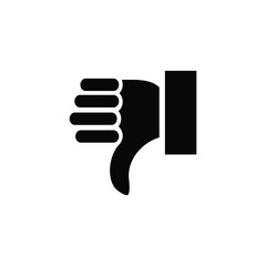 thumbs up upside down hand icon represents dislike and not recommended for business corporate office and web