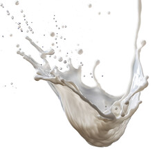 Milk Splash on a transparent background
