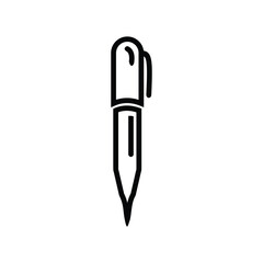 business office ballpoint pen icon