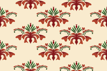 seamless digital floral motif patterns, woven, embroidered, ikat, batik and others
