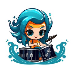 Cute Chibi Animal Cartoon Illustration