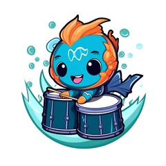 Cute Chibi Animal Cartoon Illustration