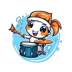 Cute Chibi Animal Cartoon Illustration