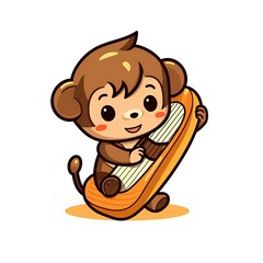 Cute Chibi Animal Cartoon Illustration