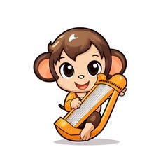 Cute Chibi Animal Cartoon Illustration