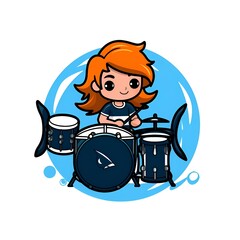 Cute Chibi Animal Cartoon Illustration