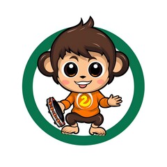 Cute Chibi Animal Cartoon Illustration