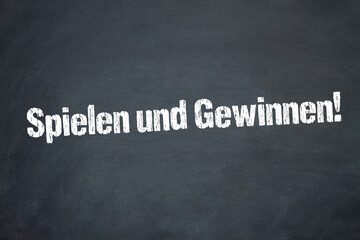 Obraz premium Spielen und Gewinnen! 