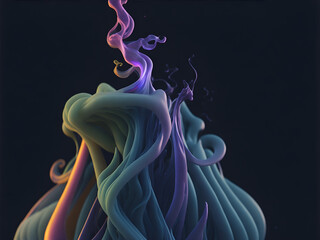 Colorful smoke abstract background