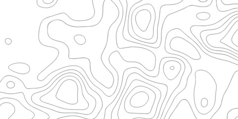 Abstract pattern with lines. Abstract sea map geographic contour map and topographic contours map background. Abstract white pattern topography vector background. Topographic line map background.