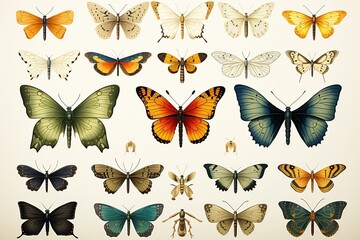 collection of butterflies