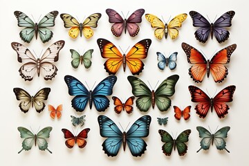 Obraz premium pattern with butterflies