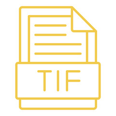 Fototapeta premium Tif Icon