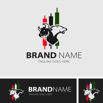 Trade bull business finance and consulting logo