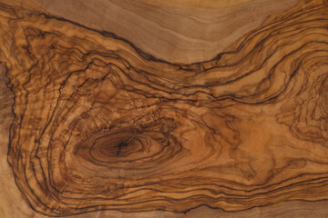 Closeup olive wood texture with oil finish