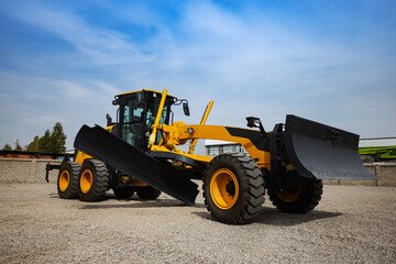 Large graders are primarily used for preparing asphalt bases and grading soil or fill surfaces