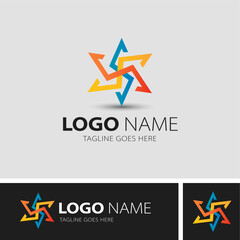 Simple letter SSS monogram logo design