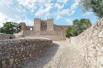 historic medieval castle of trujillo