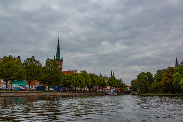 Fototapeta na wymiar Ville de Lübeck, Allemagne, Europe