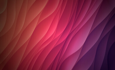 Illustration of an orange red pink purple background with interlaced abstract waves