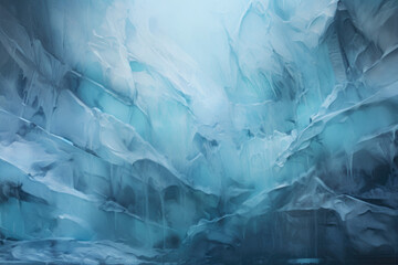 Obraz premium Flat Ice Texture With Snowflakes And Microcracks For Background Created Using Artificial Intelligence