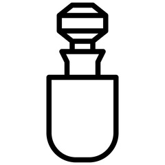 Obraz premium PERFIUME15 filled outline icon,linear,outline,graphic,illustration