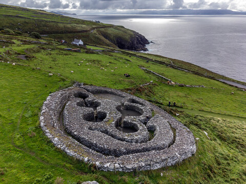 Cashel Murphy, Ancient Celtic settlement, Early Christian era (5th-8th centuries AD), Dingle Peninsula, County Kerry, Ireland, United Kingdom