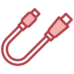 CONNECTION CABLE filled outline icon,linear,outline,graphic,illustration