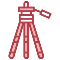 TRIPOD filled outline icon,linear,outline,graphic,illustration