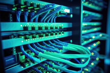 Futuristic Ethernet Cables in Data Center