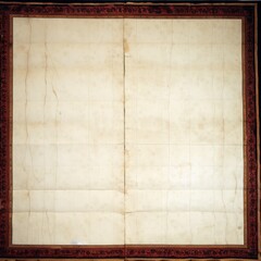 a plain piece of old parchment with burned edges