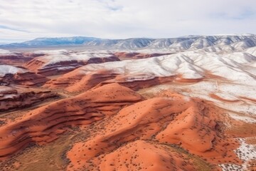 Fototapeta na wymiar Gorgeous aerial drone view of mountains