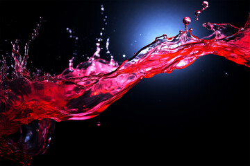 Red Water Splashs