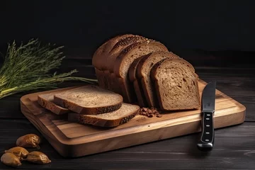 Foto op Canvas A sliced loaf of bread © LipskiyS